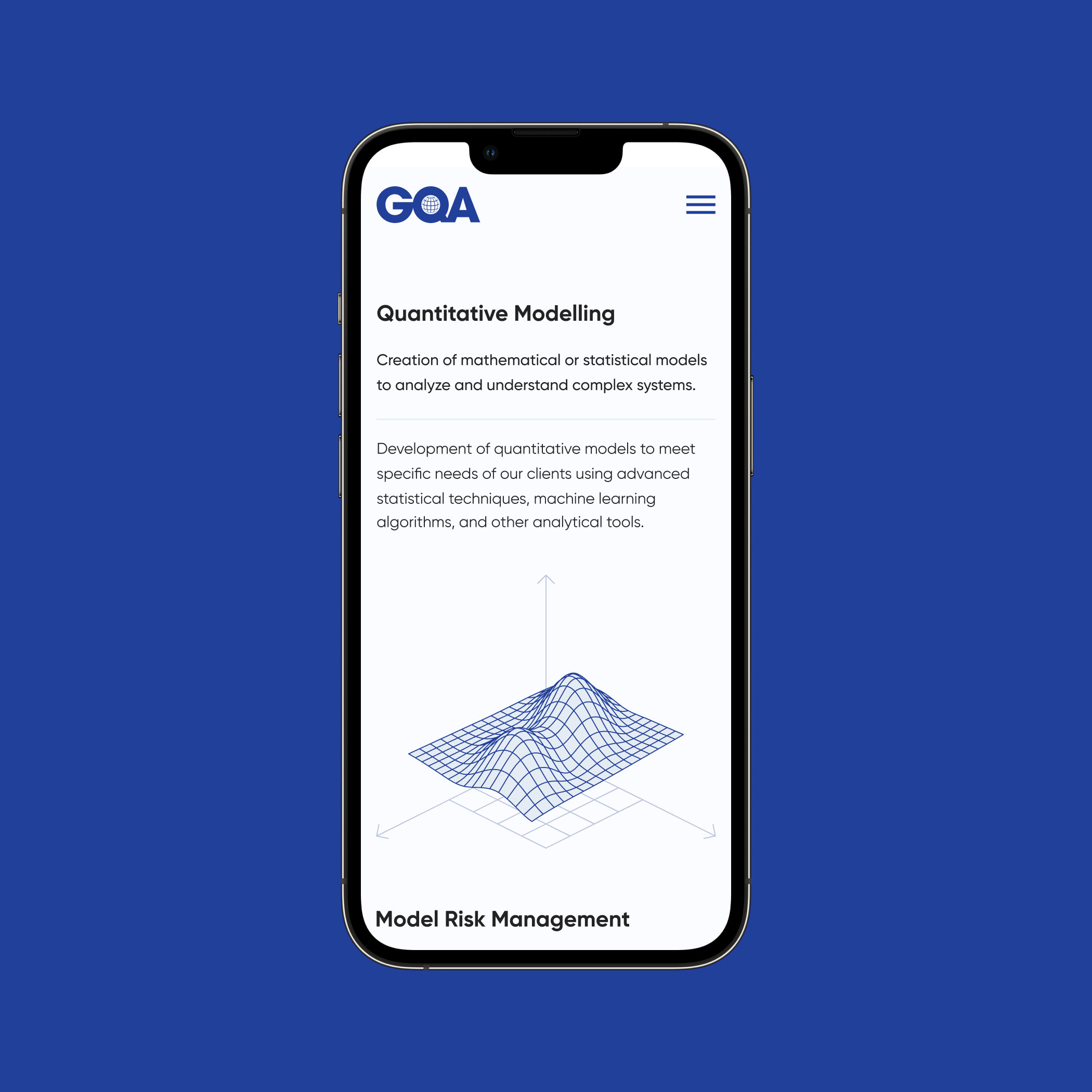 Design of Mobile version | GQA