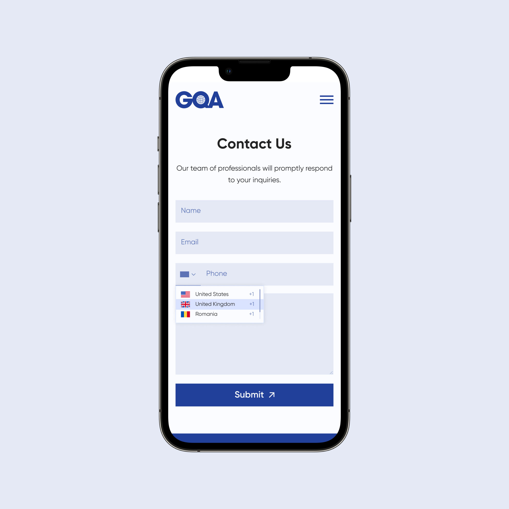 UI/UX Design for GQA | Mobile version | Case Studies