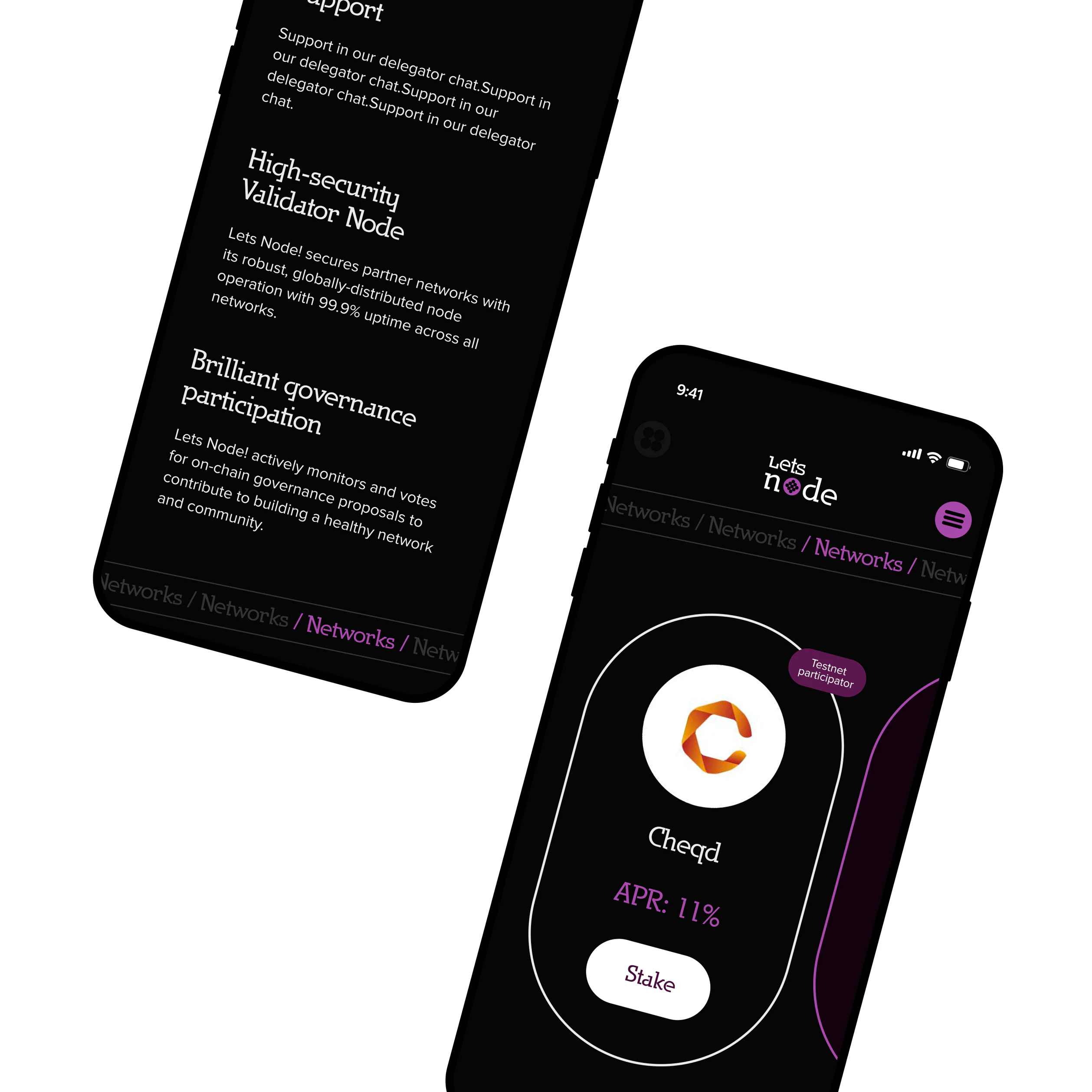 Design of Mobile version | Lets node