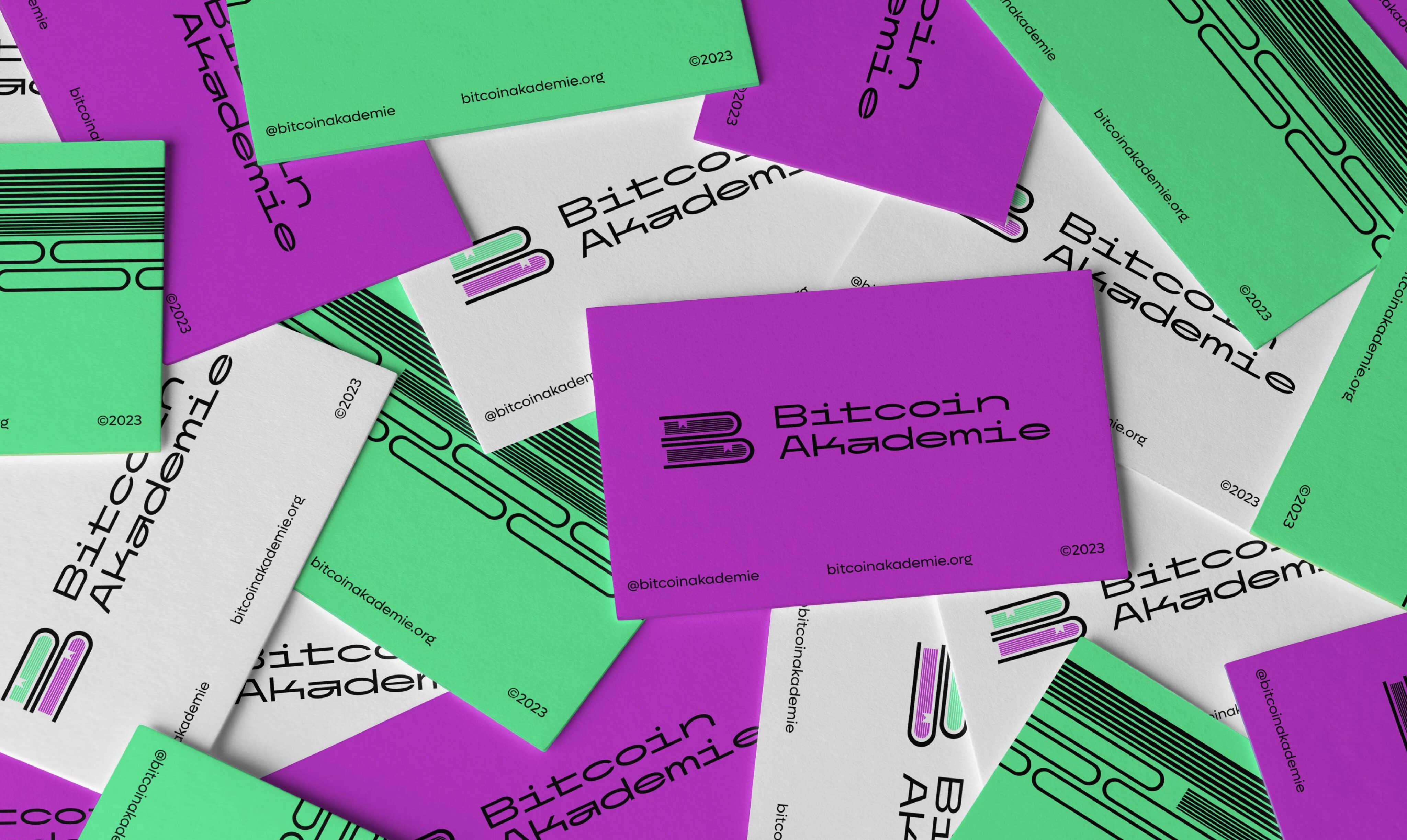 UI/UX Design for Bitcoin Akademie | Business cards