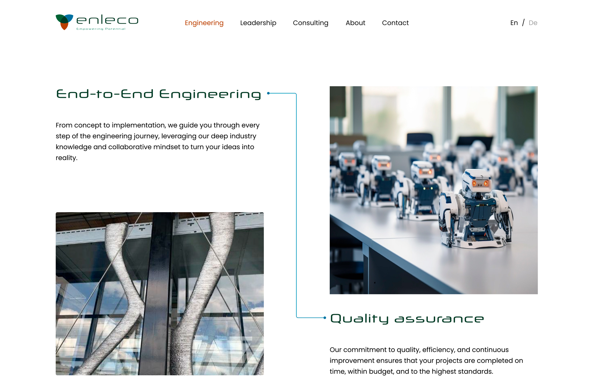 Website development for the Enleco | Case Studies