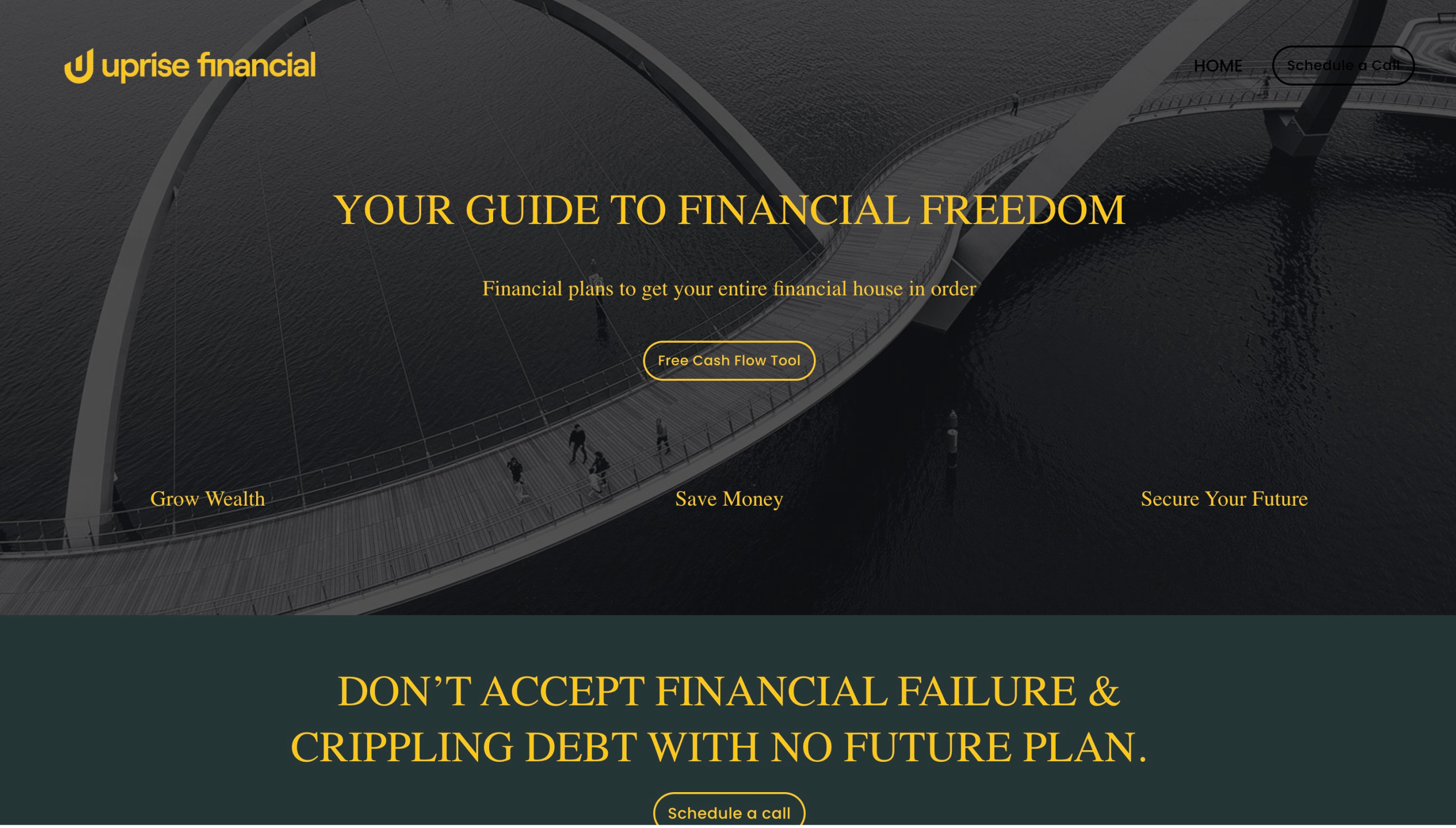 Uprise Financial - Old Website Design