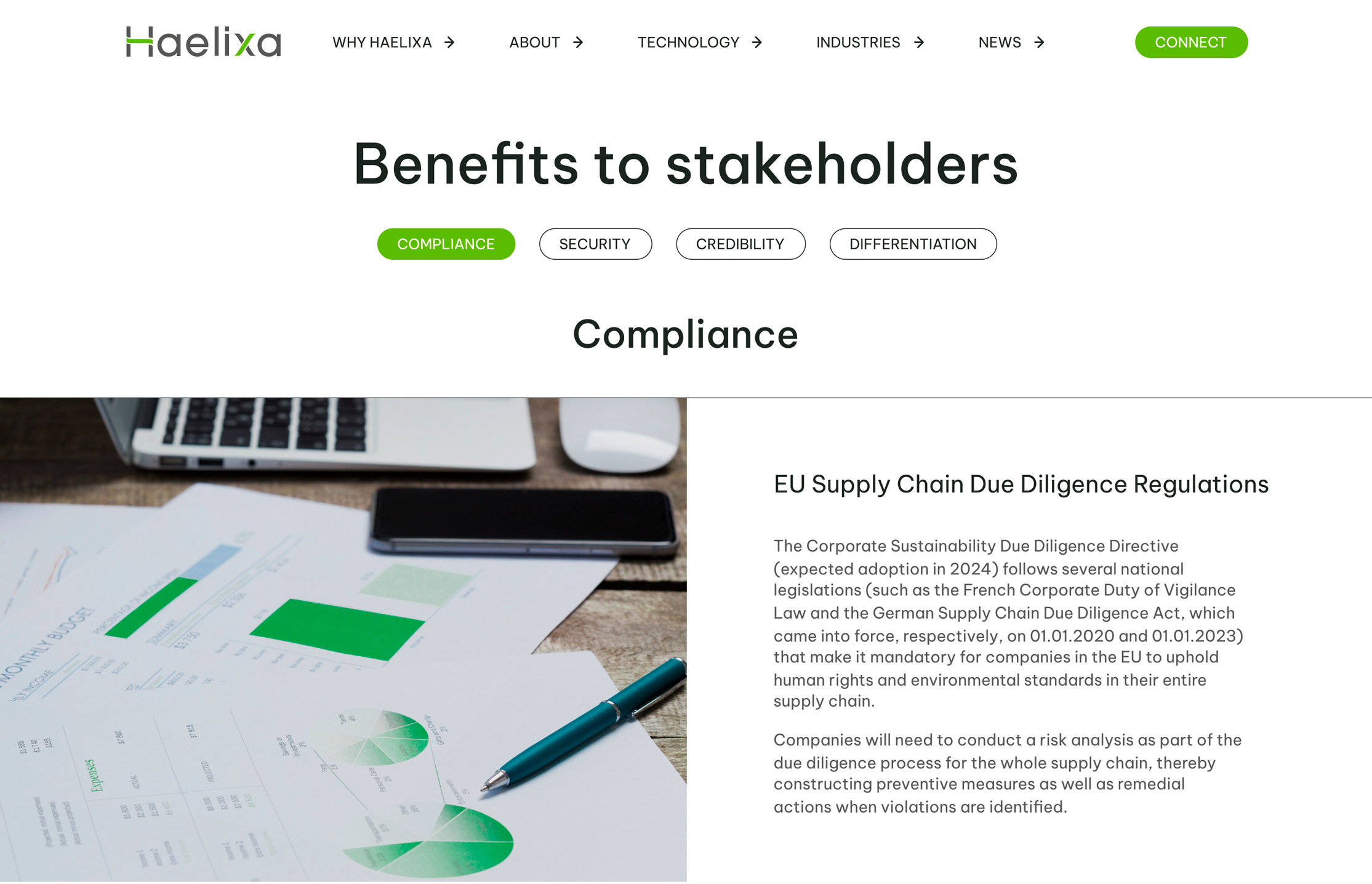 Haelixa Design | Benefits to stakeholders