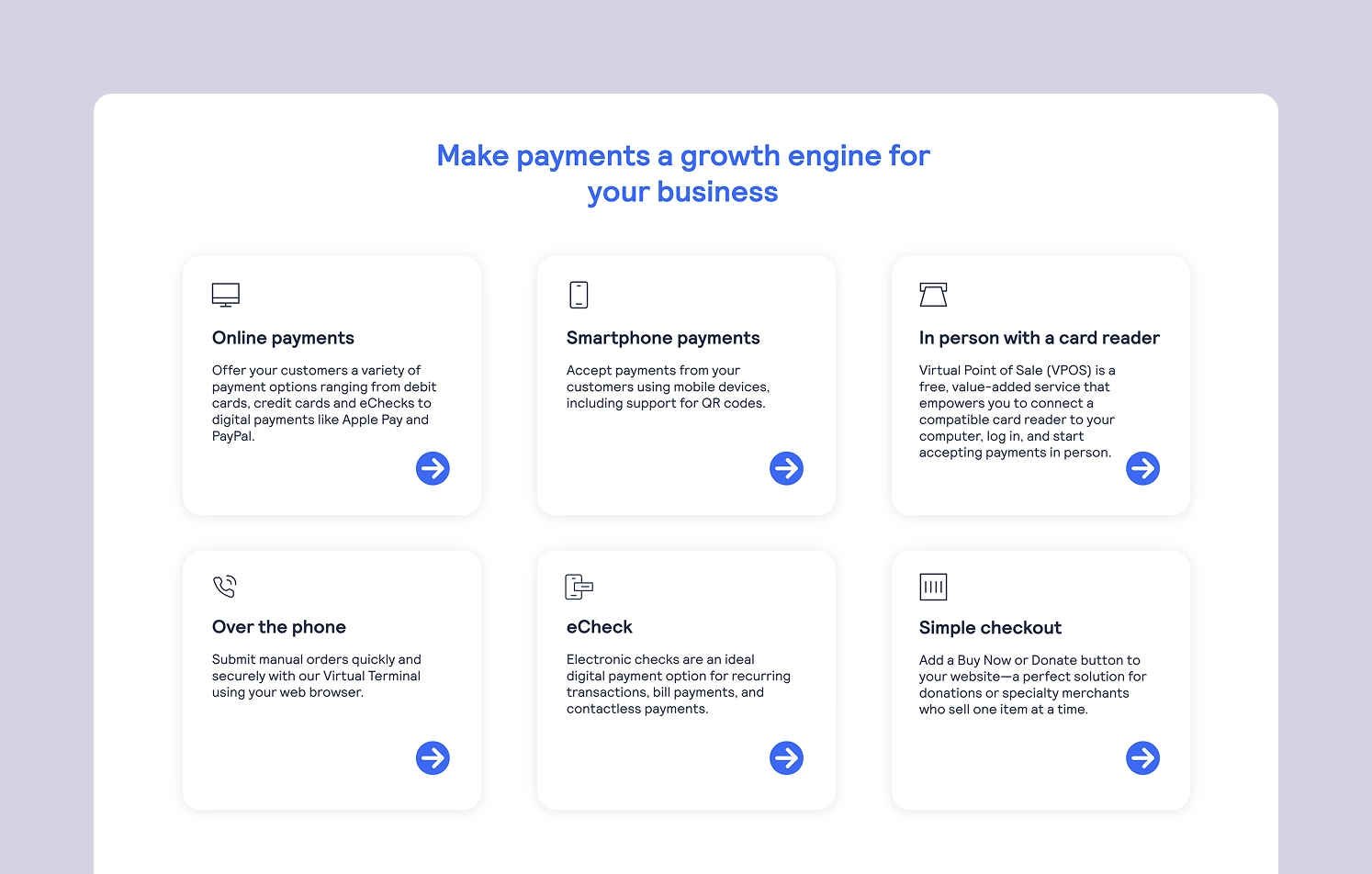 Flexible Payment Solutions for Any Business Model Payment options including online, mobile, and in-person methods
