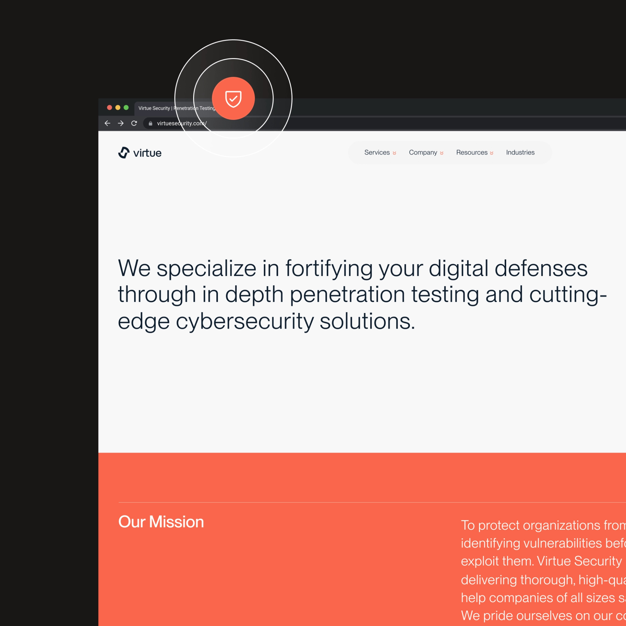 Virtue Security – Digital Defense & Penetration Testing Virtue Security homepage
