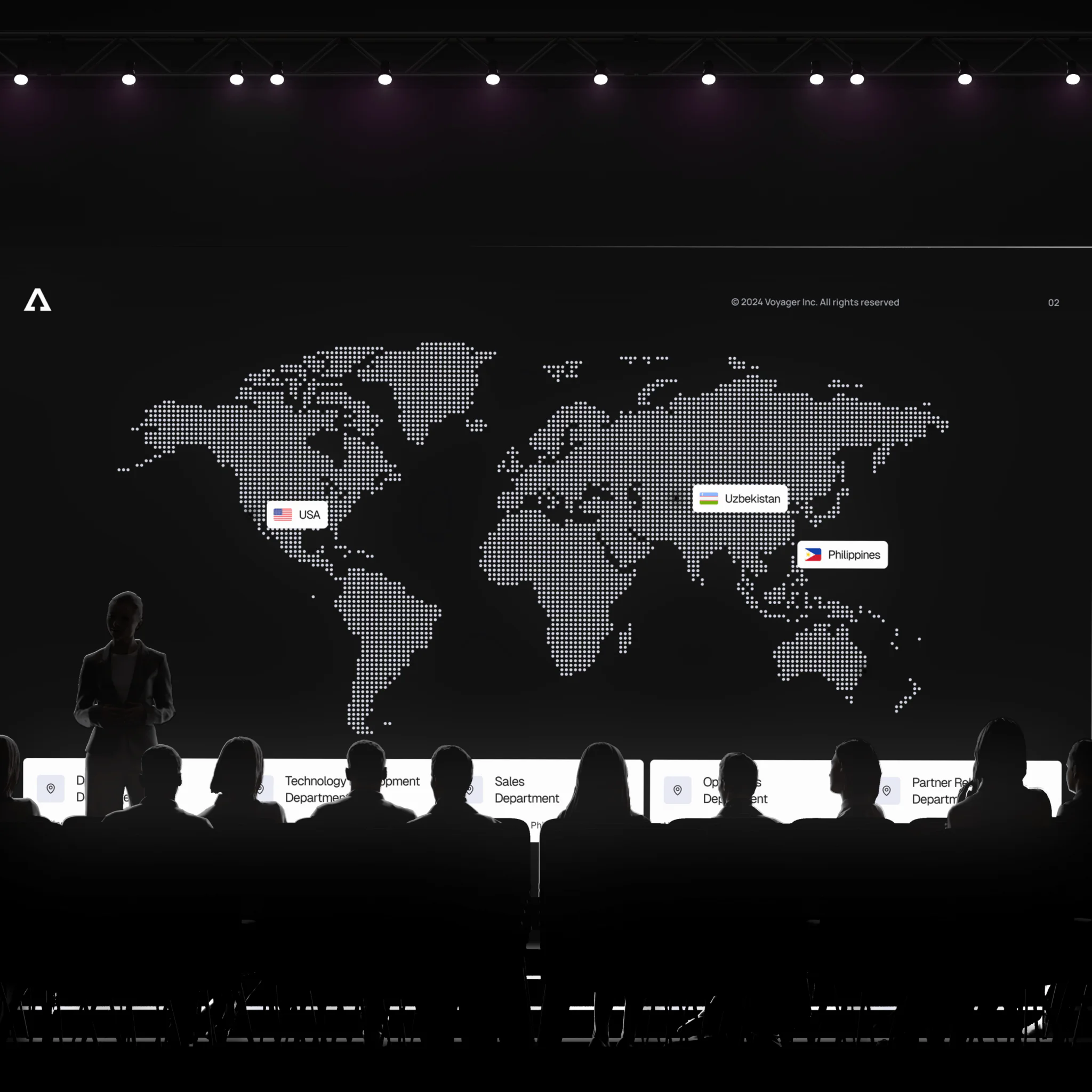 Voyager global offices map