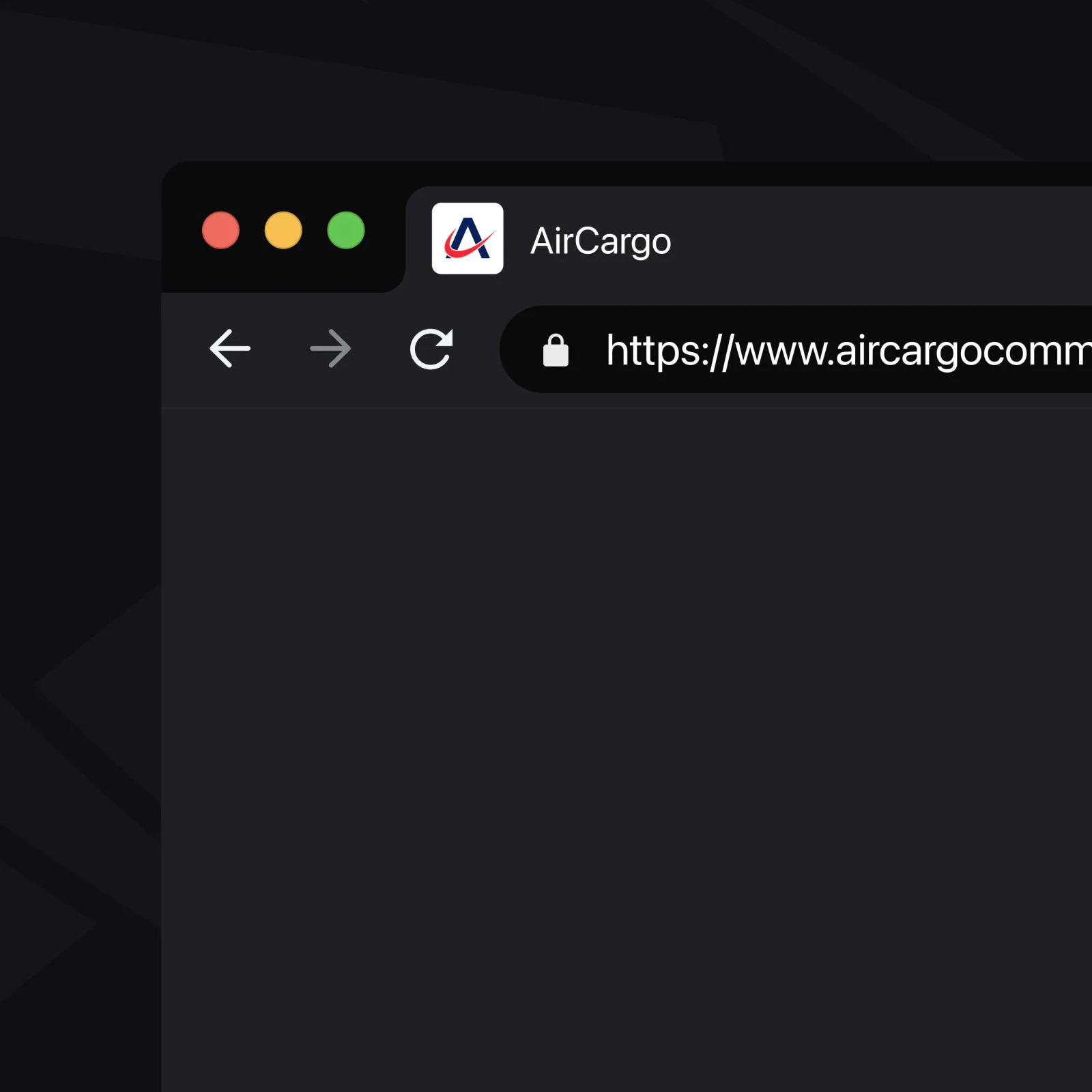 Secure AirCargo website URL