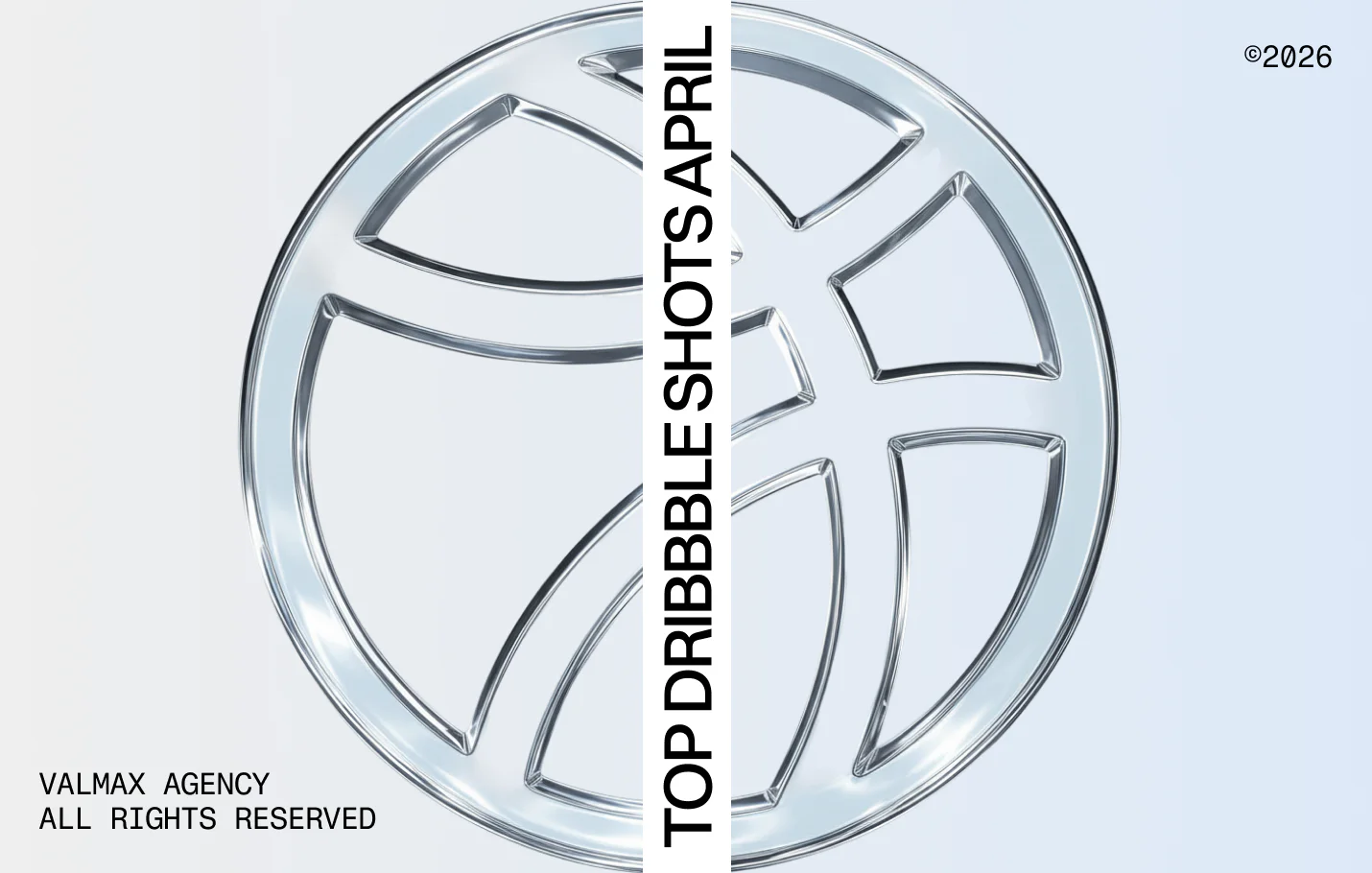 Cover visual for an article showcasing selected Dribbble shots from April, highlighting recent design work and trends