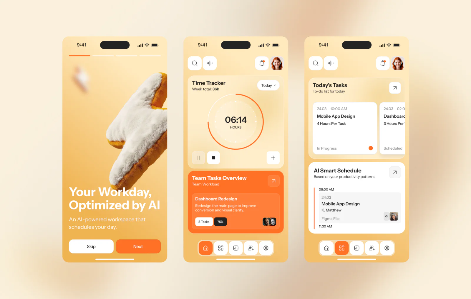 Productivity Mobile App Design