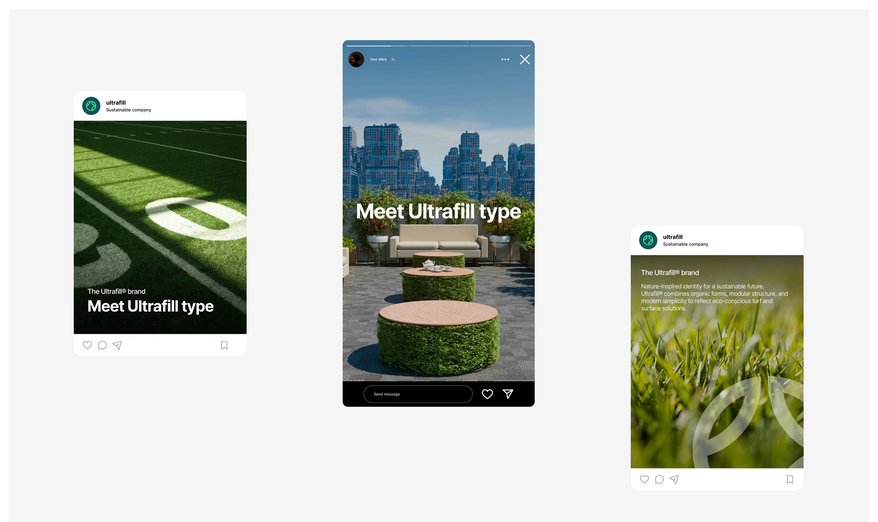 Branded social media posts and story templates