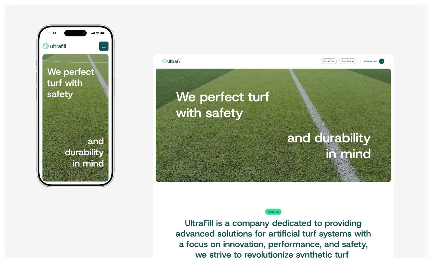 Responsive website design across mobile and desktop devices