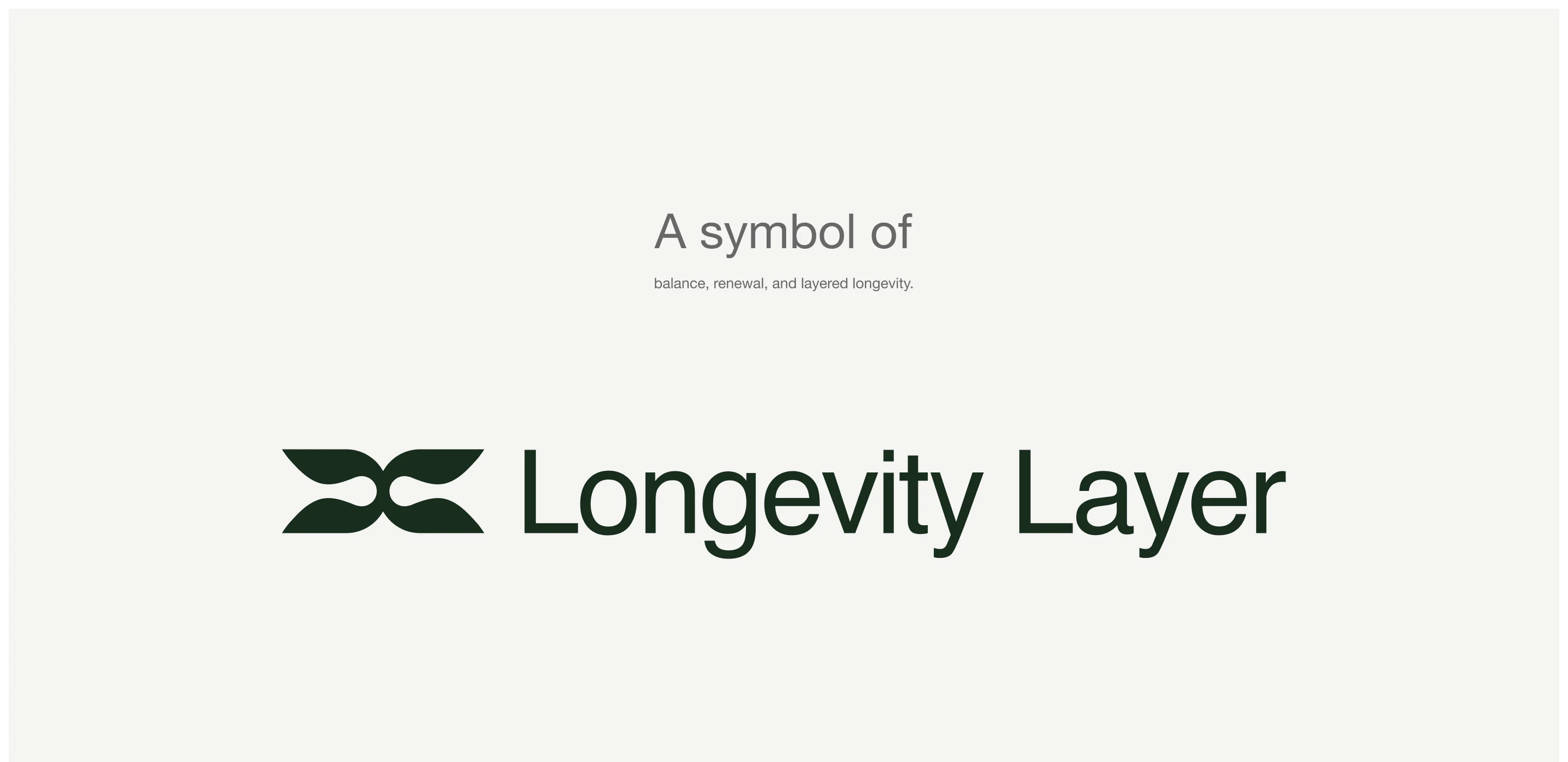 Wellness brand logo with organic leaf-inspired symbol