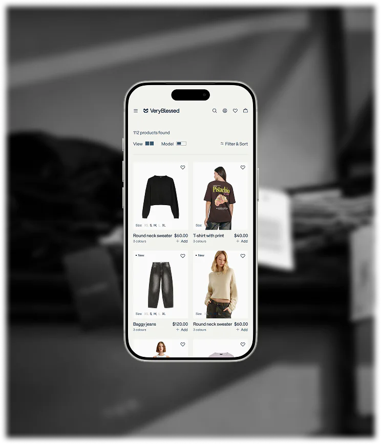 Mobile Fashion Product Catalog