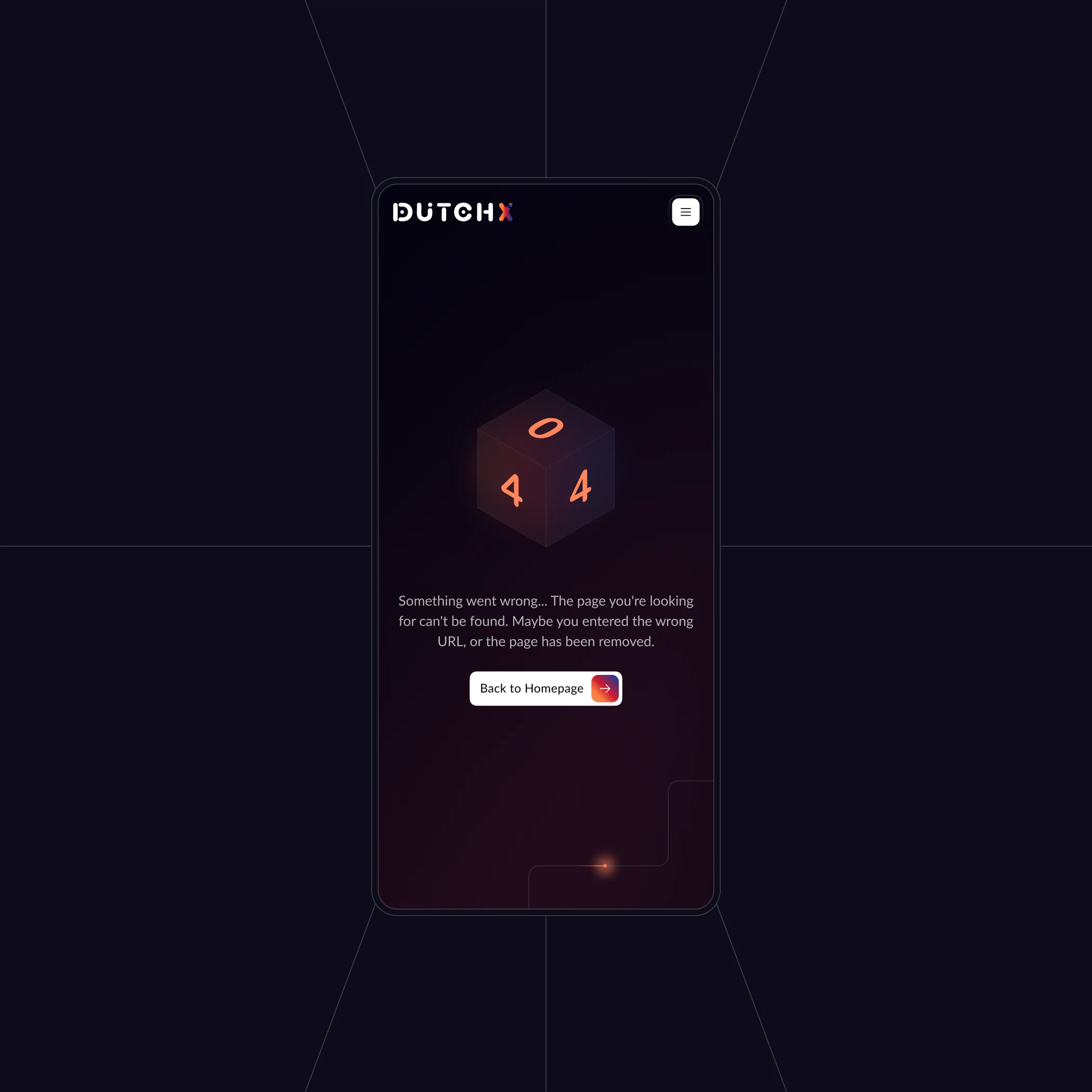 Website 404 Page Design