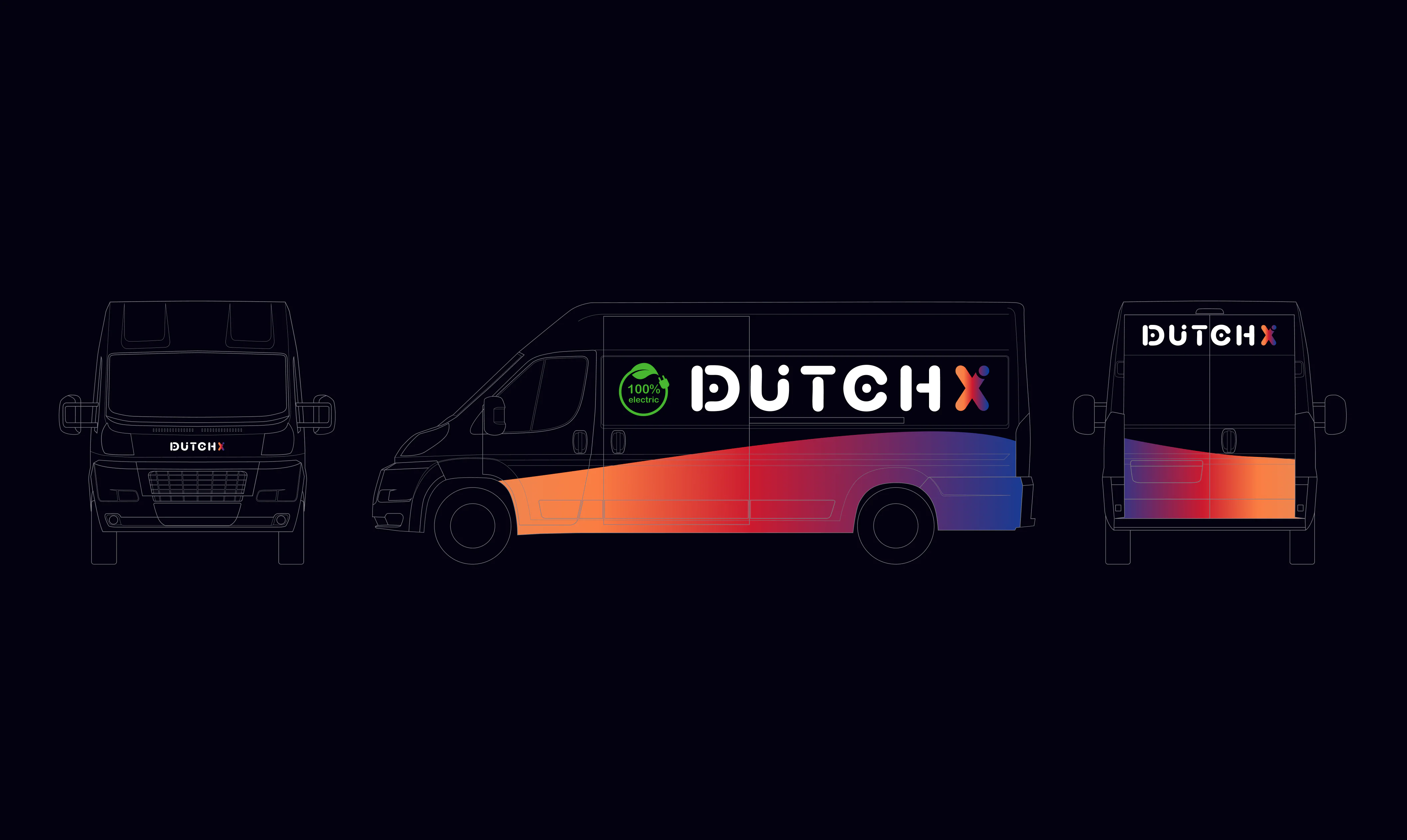 Electric Delivery Van Branding