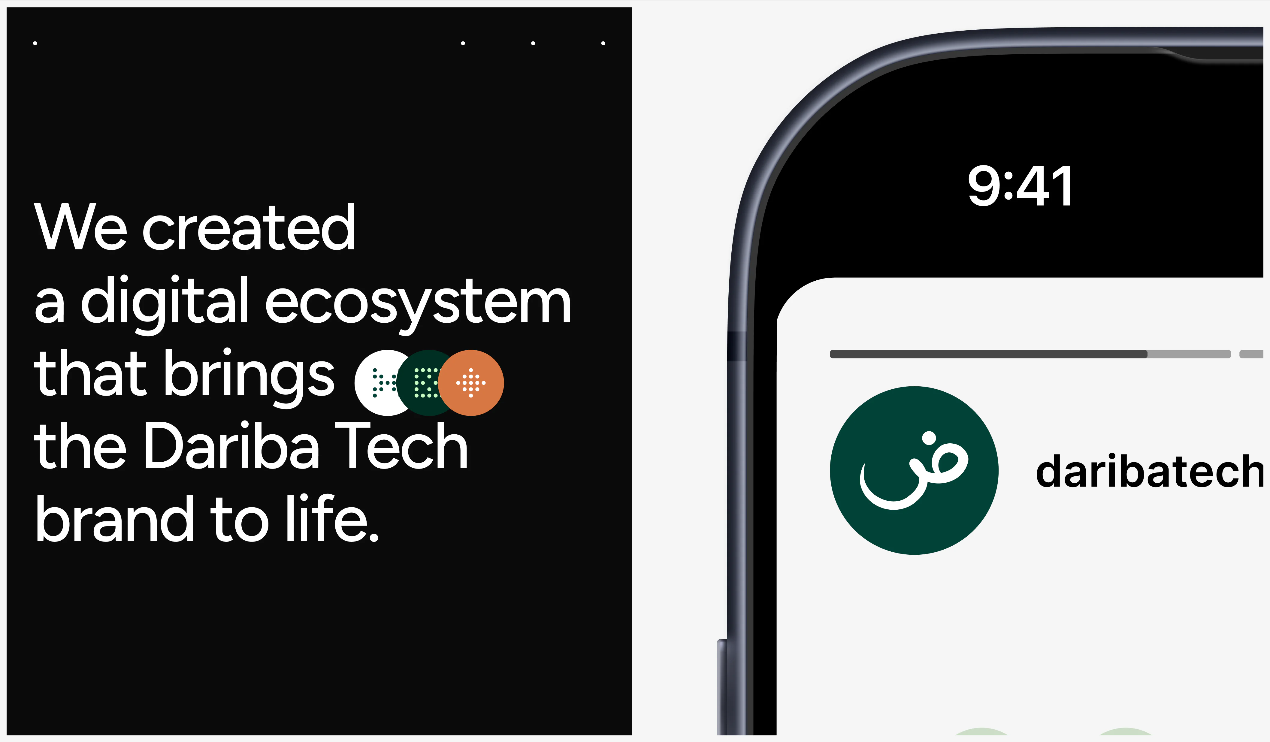 digital ecosystem and mobile brand identity presentation