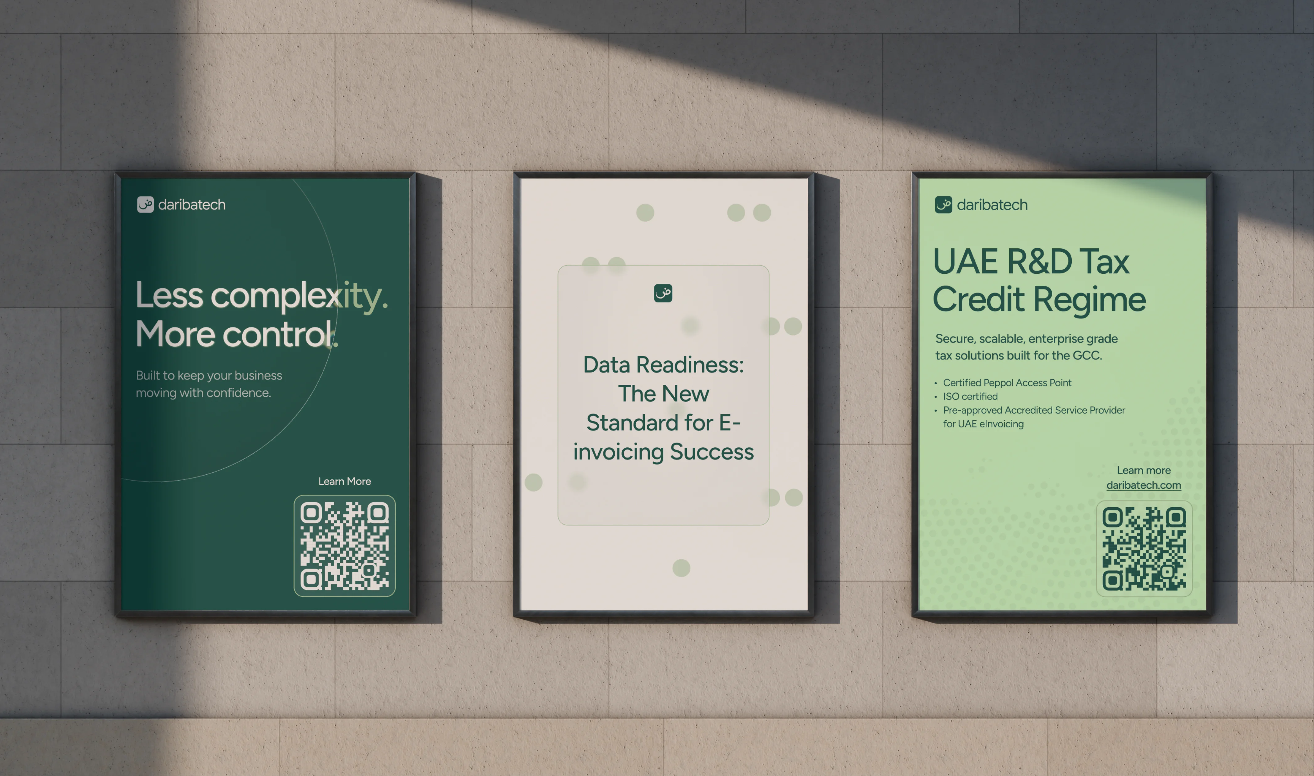 Daribatech Tax Technology Advertising Posters