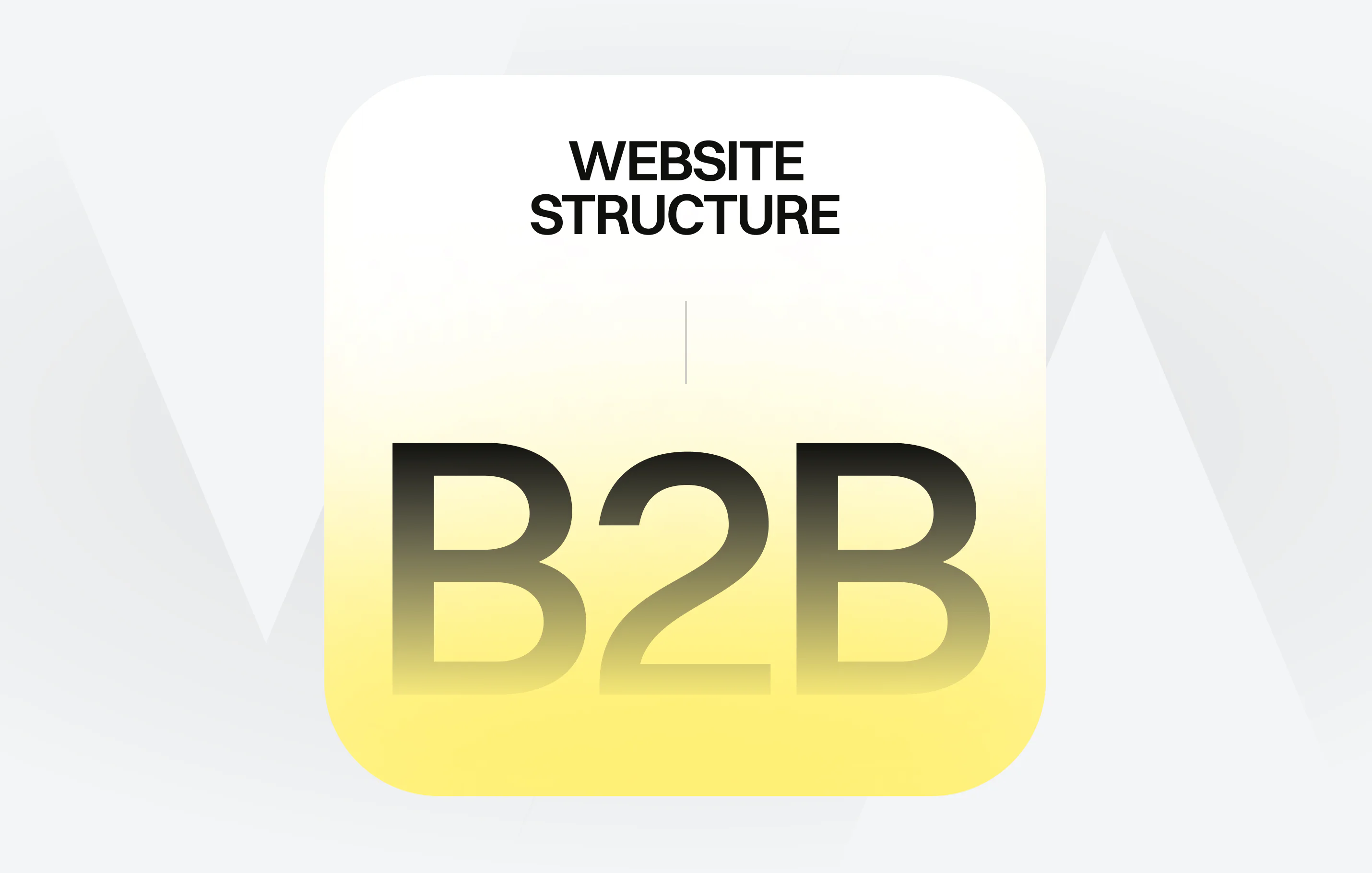 Cover image B2B website structure and architecture