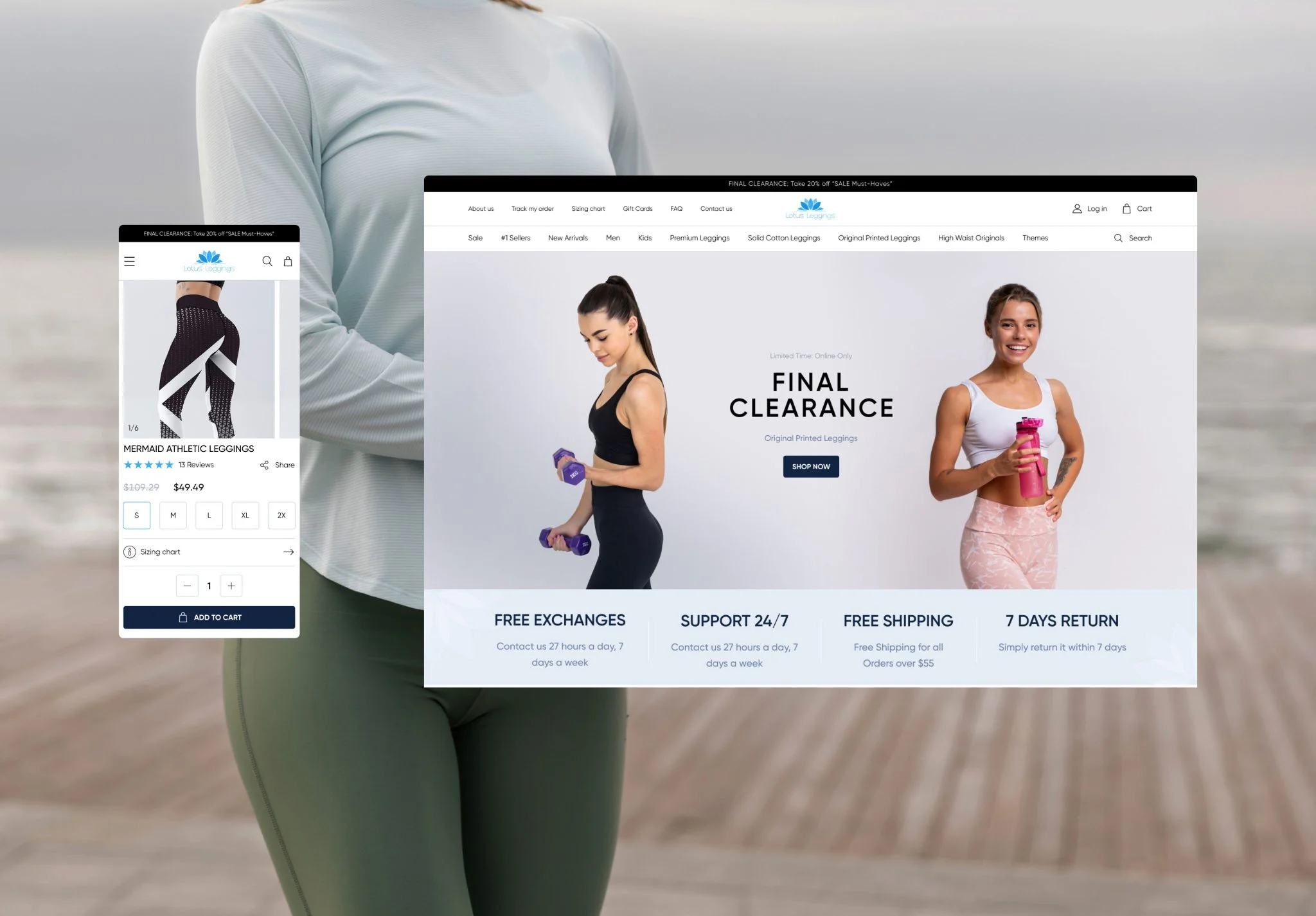 Lotus Leggings | Hero image | Case Study Lotus Leggings | Hero image | Case Study