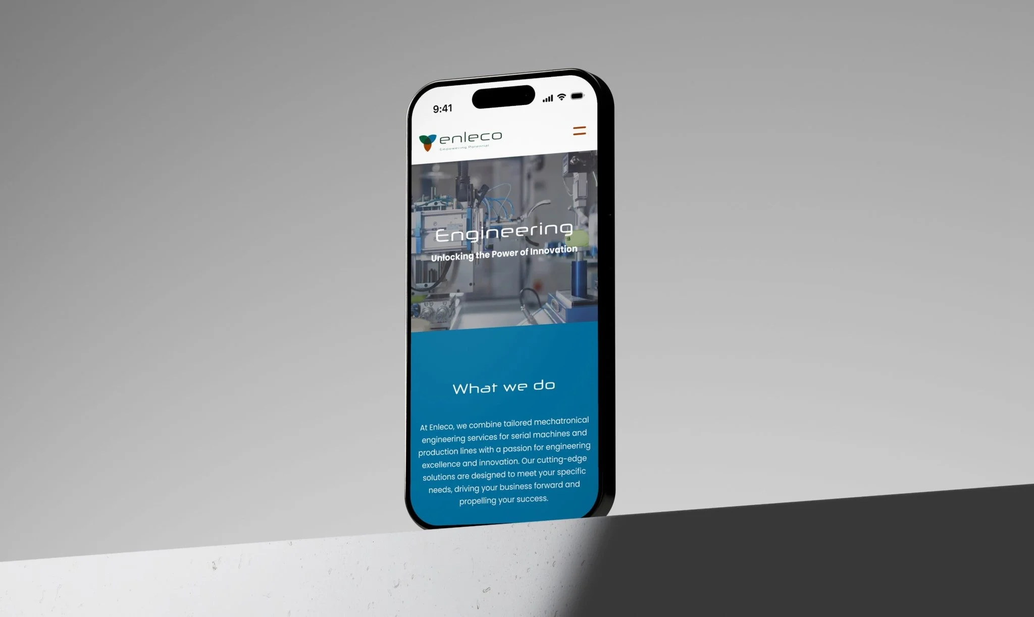 Design of Mobile version | Enleco Design of Mobile version | Enleco