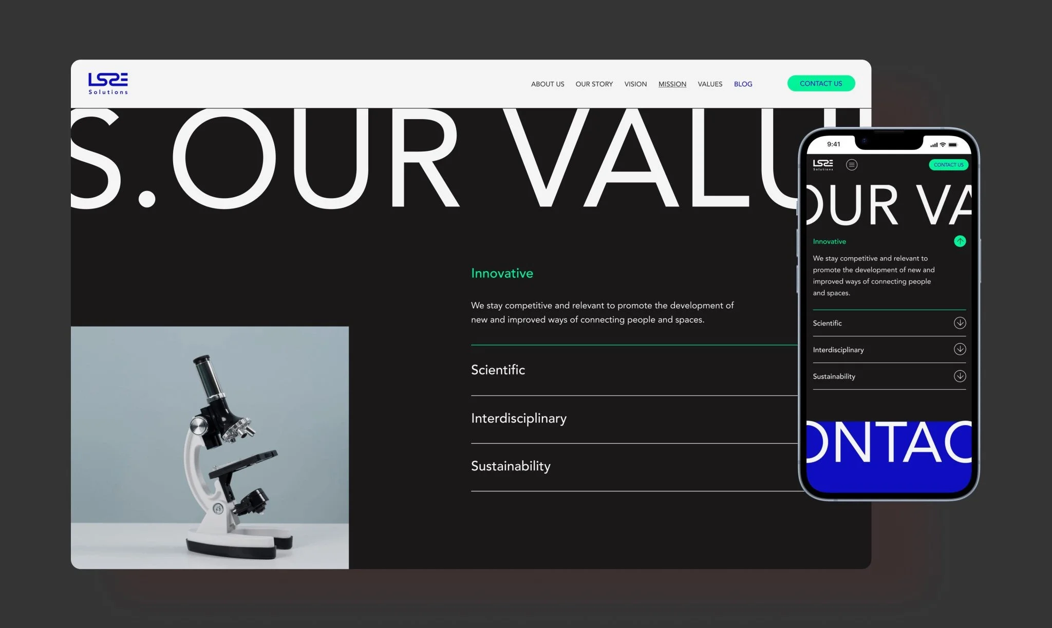 Website development for the LSRE Solution Website development for the LSRE Solution