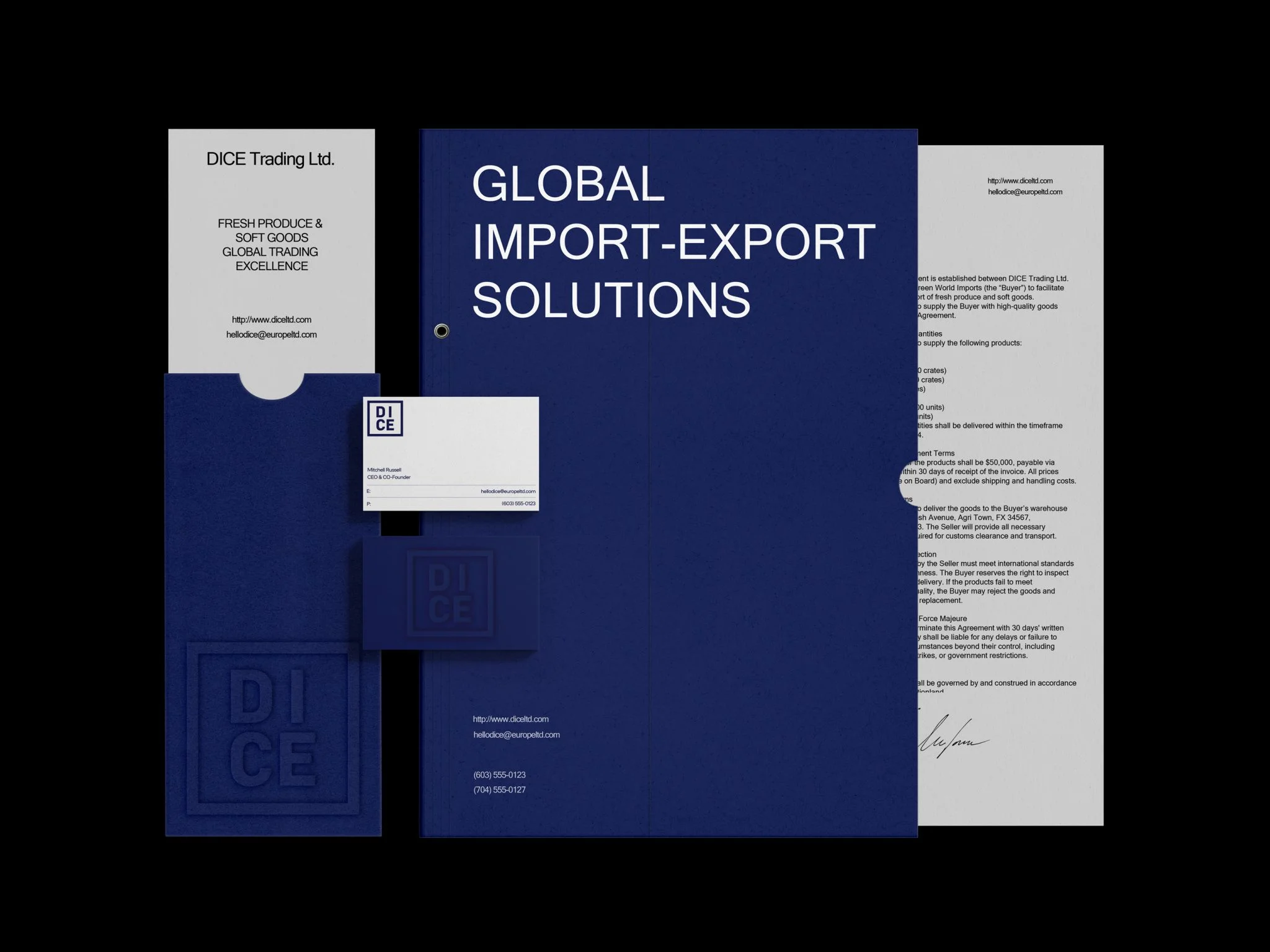 Business card Design | DICE | Case Studies Business card Design | DICE | Case Studies