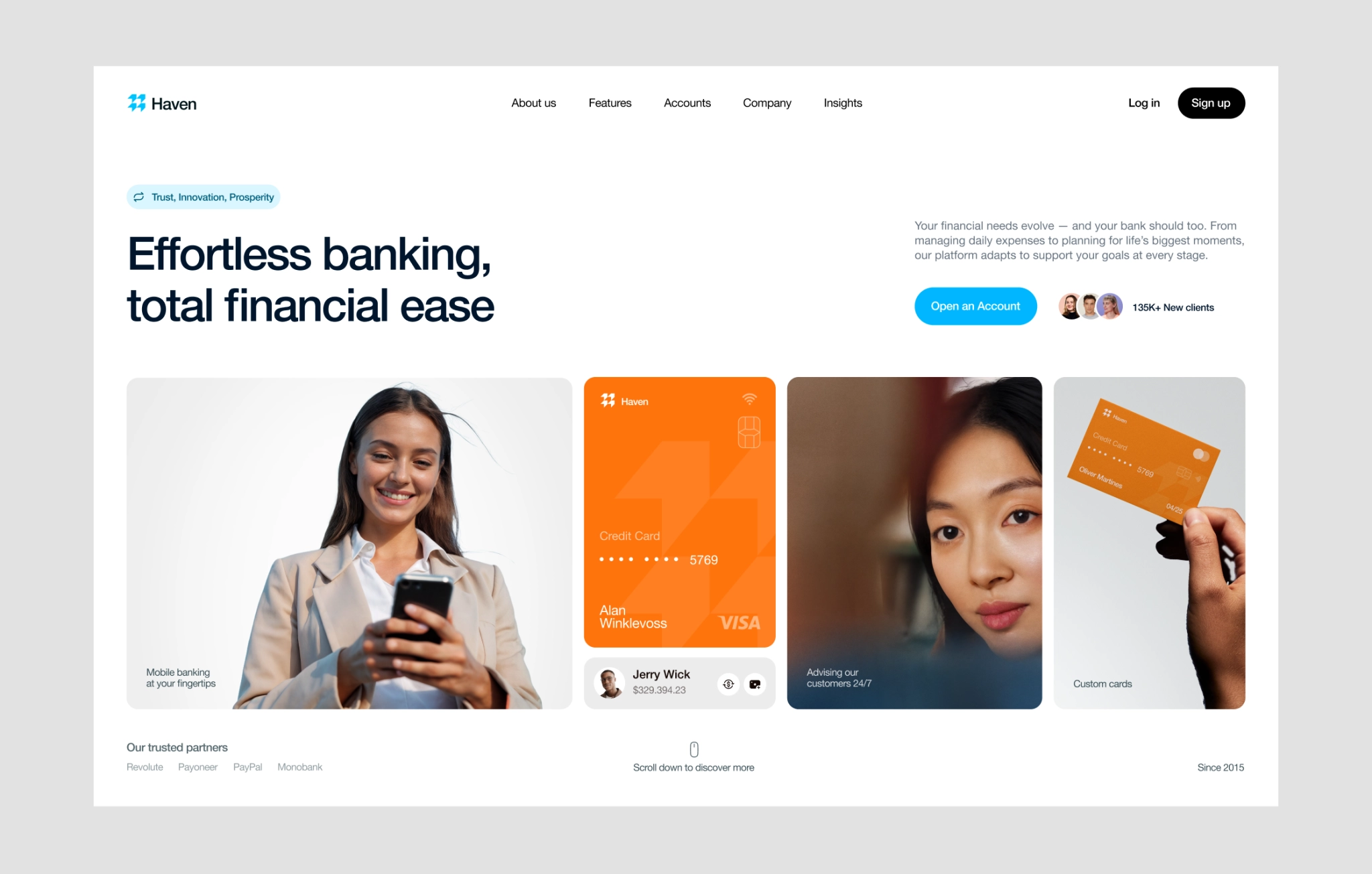 Web Design for Financial Platform Web Design for Financial Platform