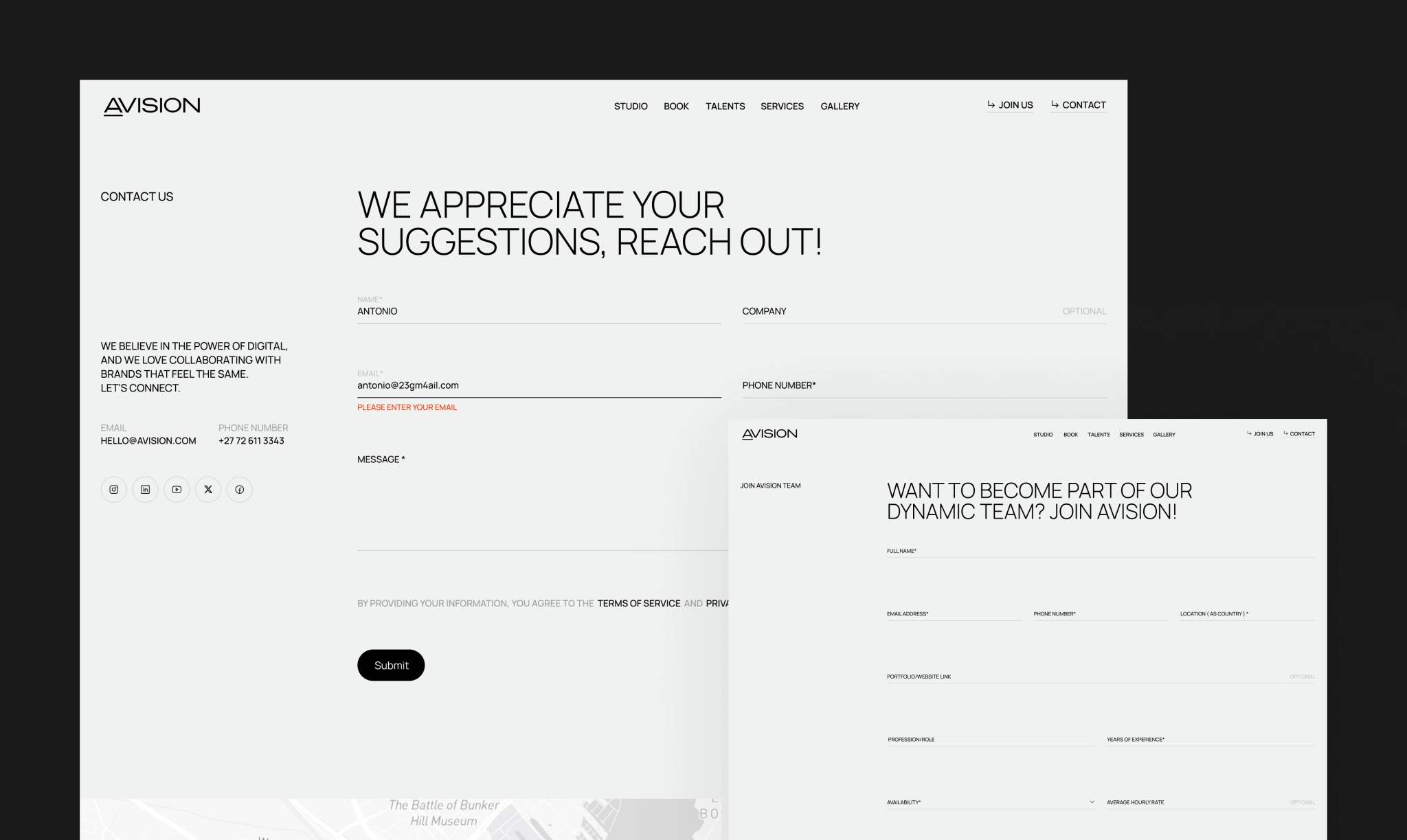 Registration screen Simple login and sign-up interface