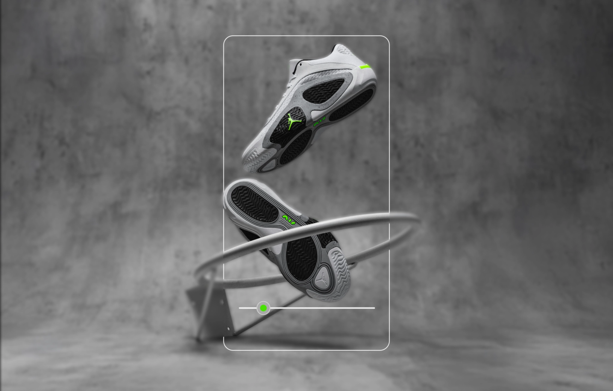 3D shoes showcased in augmented reality