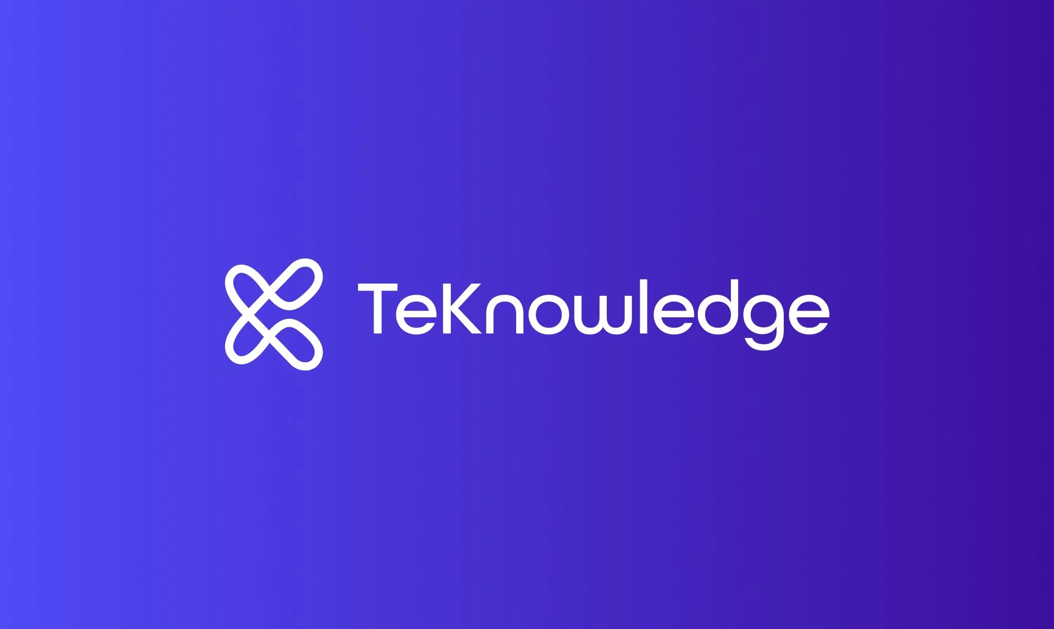 TeKnowledge brand logo TeKnowledge logo on gradient