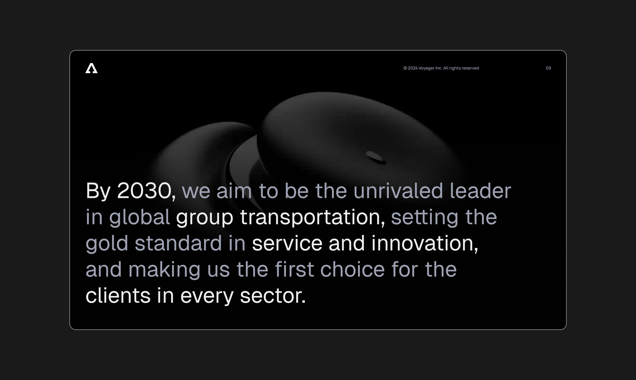Voyager future goals Voyager 2030 vision statement