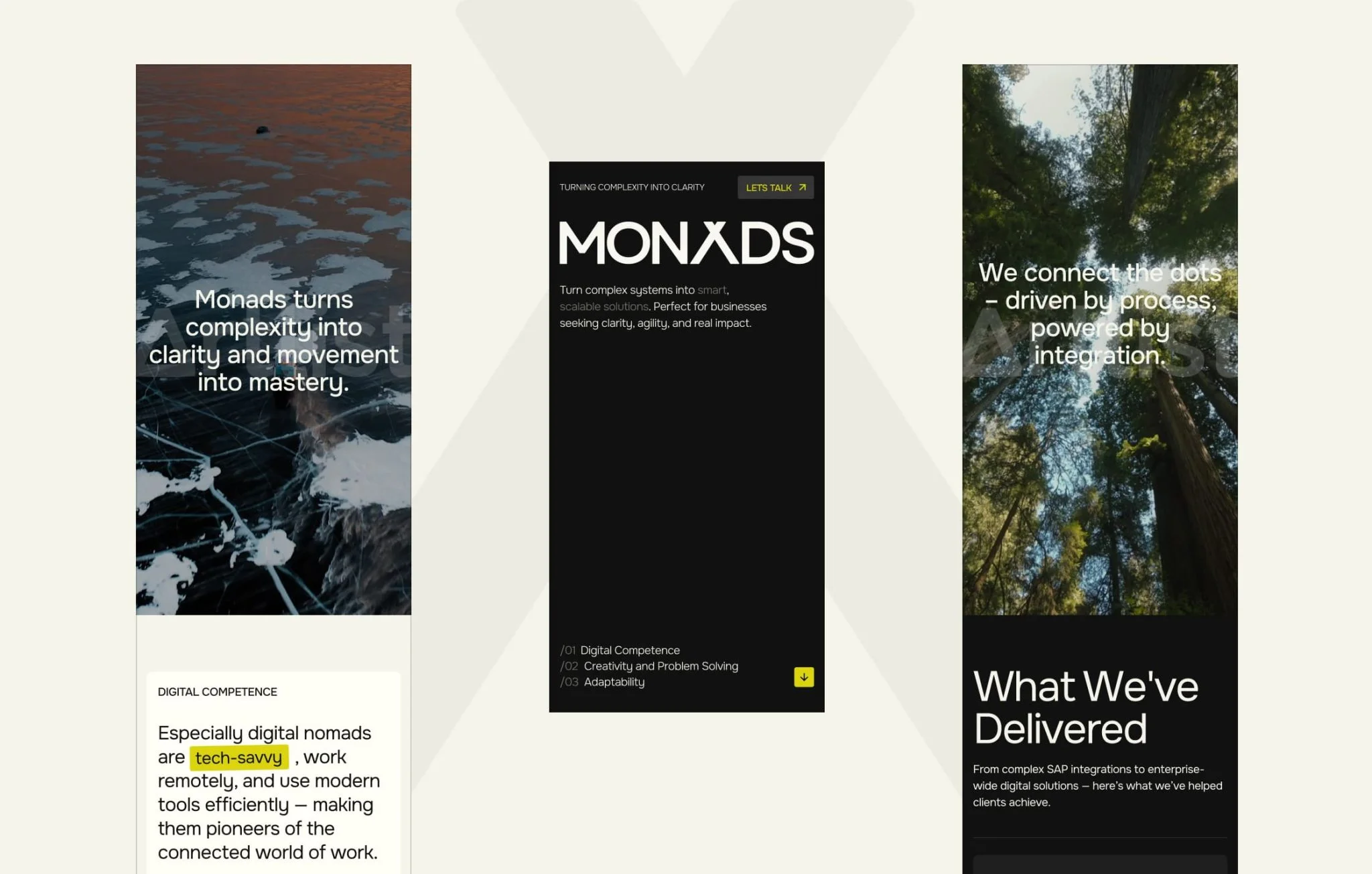 Monads Process & Delivery Monads clarity and delivery sections