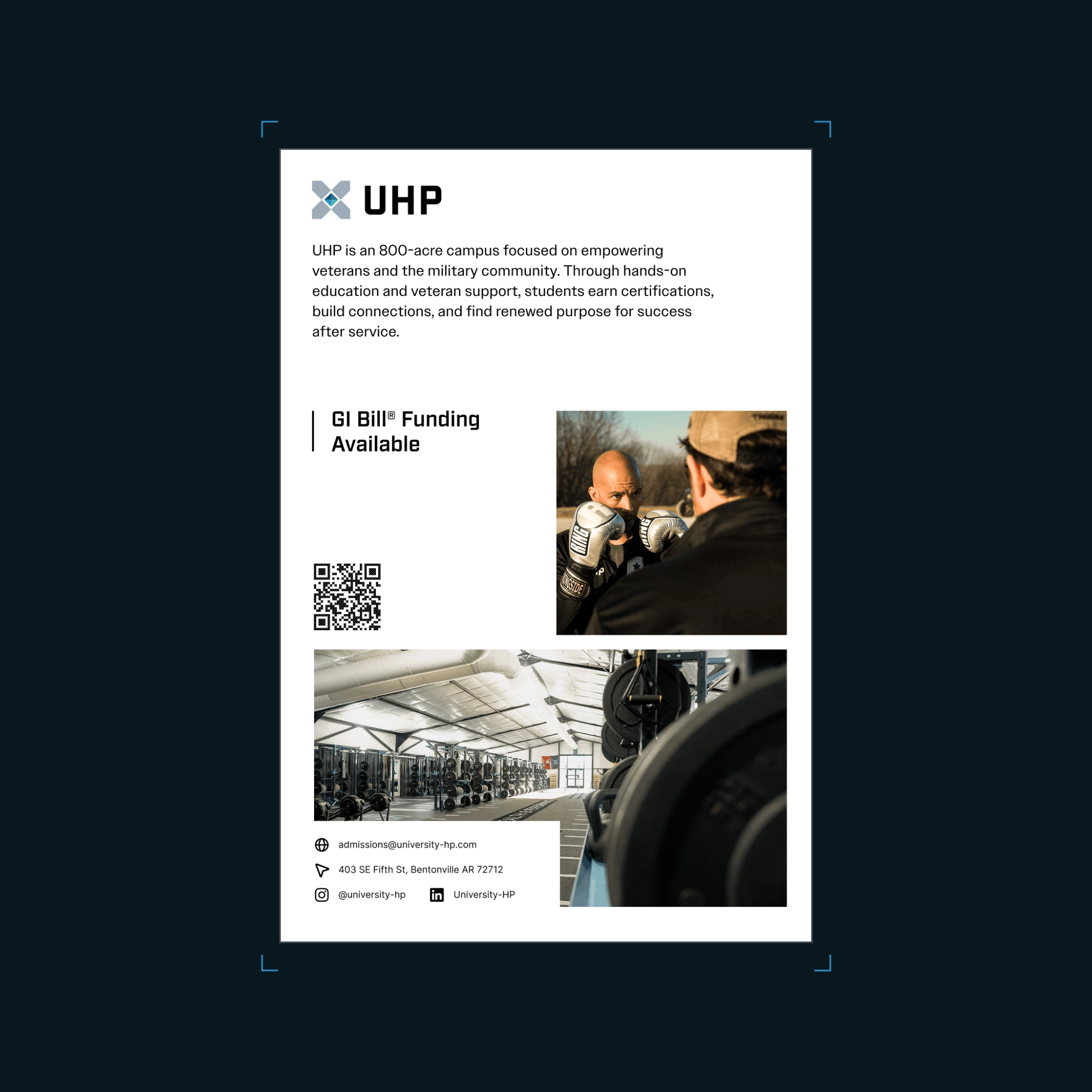 Veteran training campus flyer