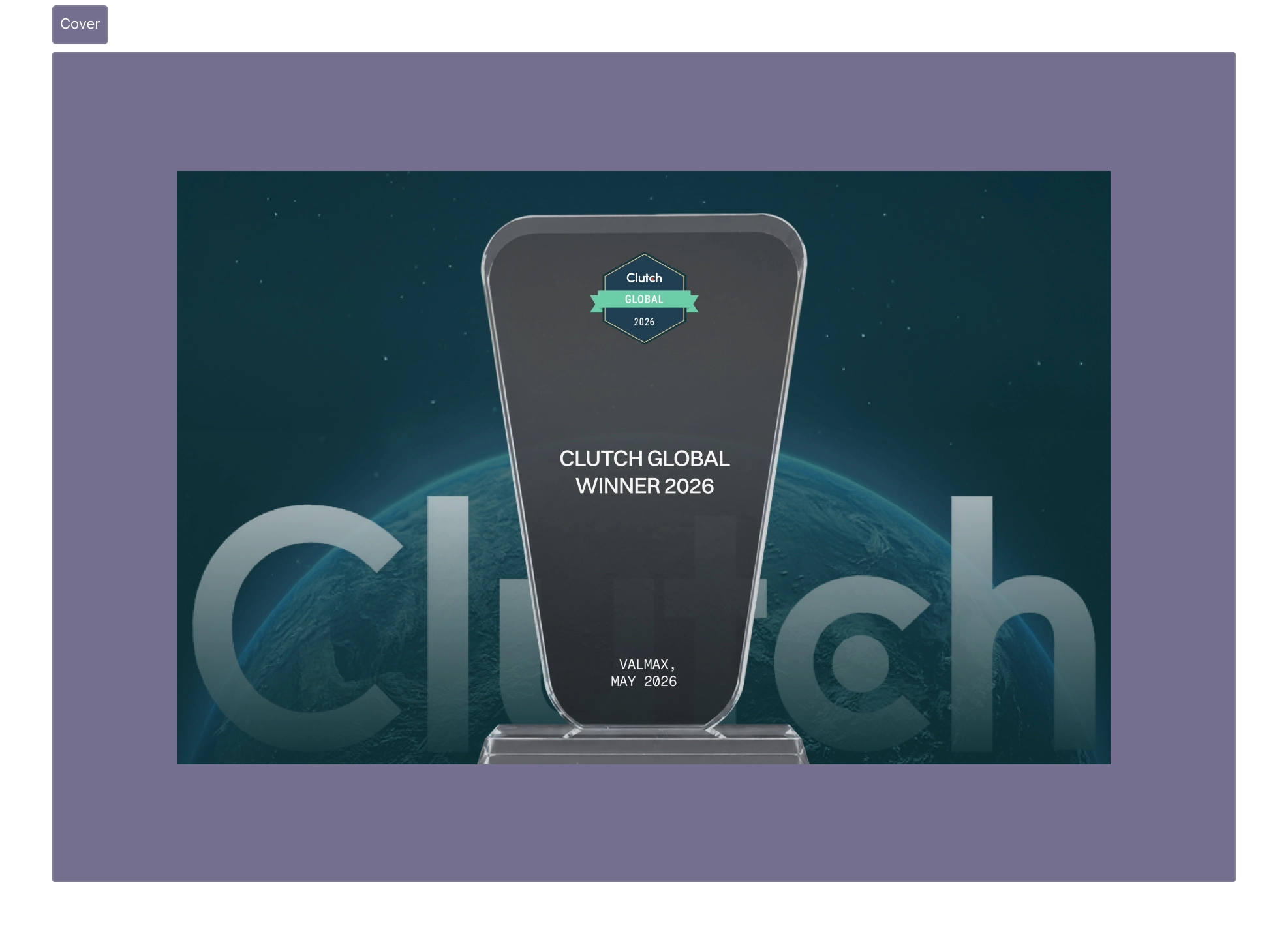 VALMAX Clutch Global Winner 2026 Cover VALMAX Clutch Global Winner 2026 Cover