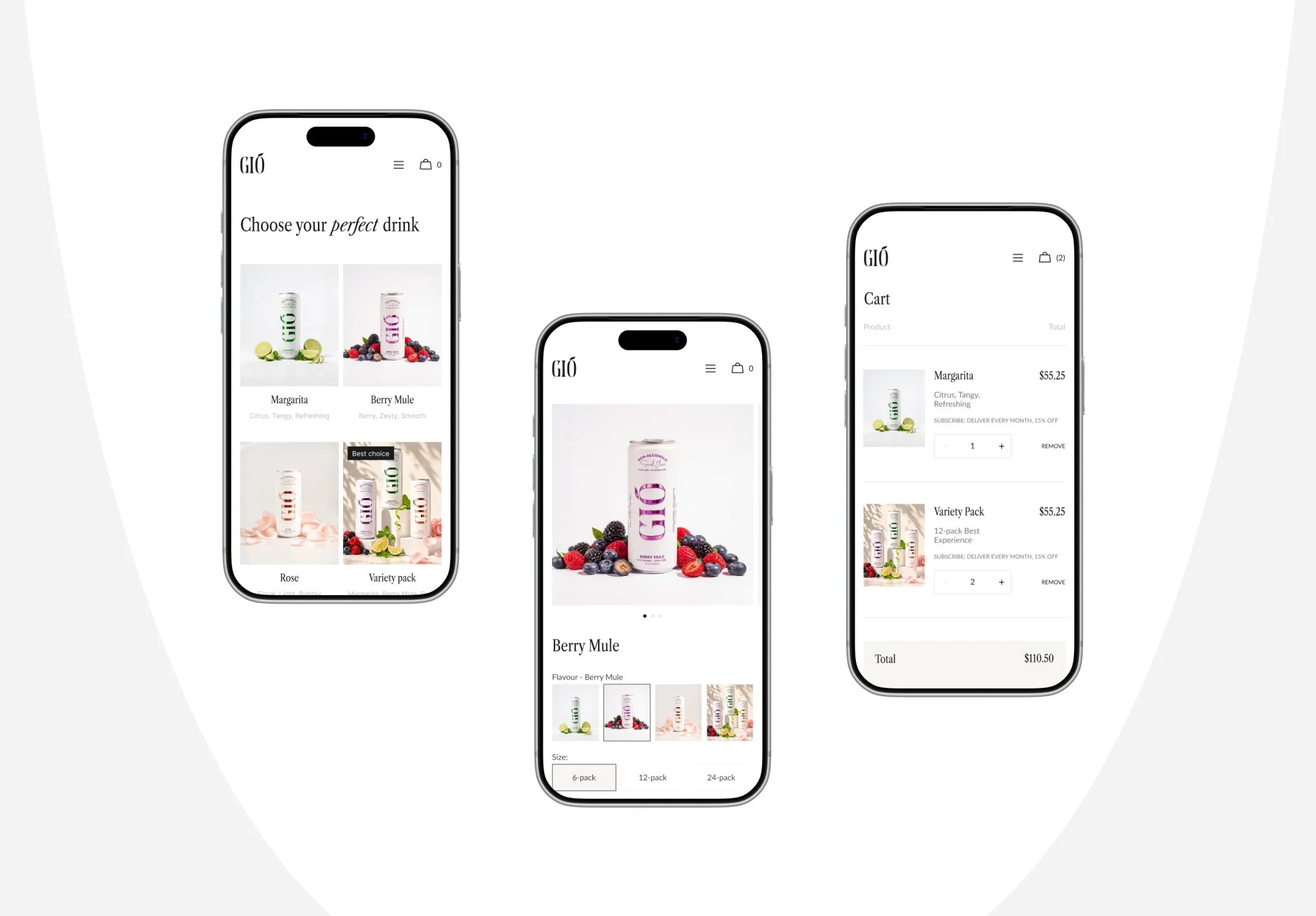 Mobile Shopping Flow Design mobile shopping flow with product selection and cart screens