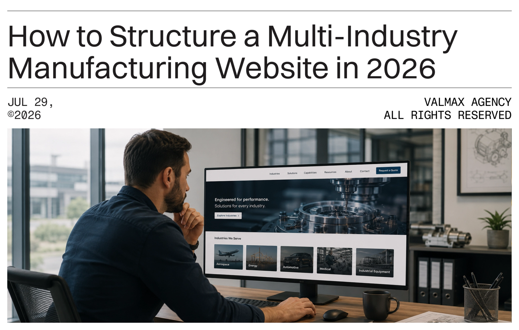 Cover image Structure a Multi-Industry Manufacturing Website