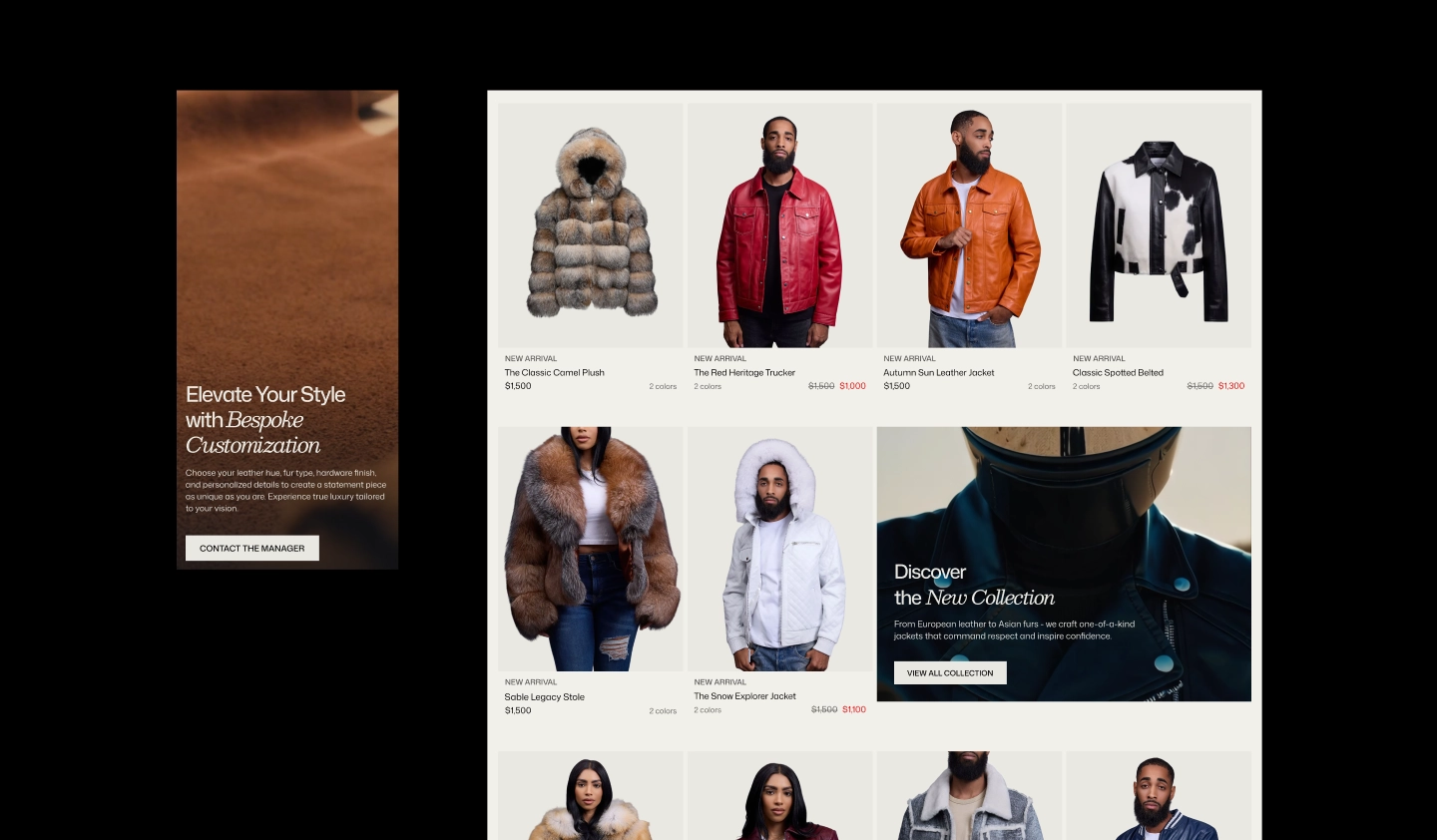 Product Listing and Customization Experience Product Listing and Customization Experience