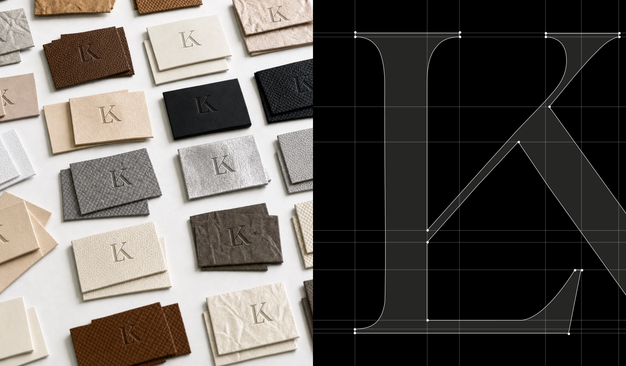 Monogram Design and Brand Applications Leather Kloset Monogram Design and Brand Applications
