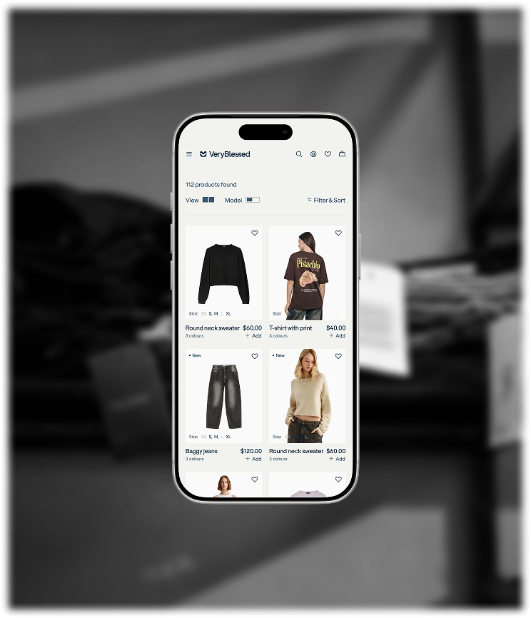 Mobile Fashion Product Catalog